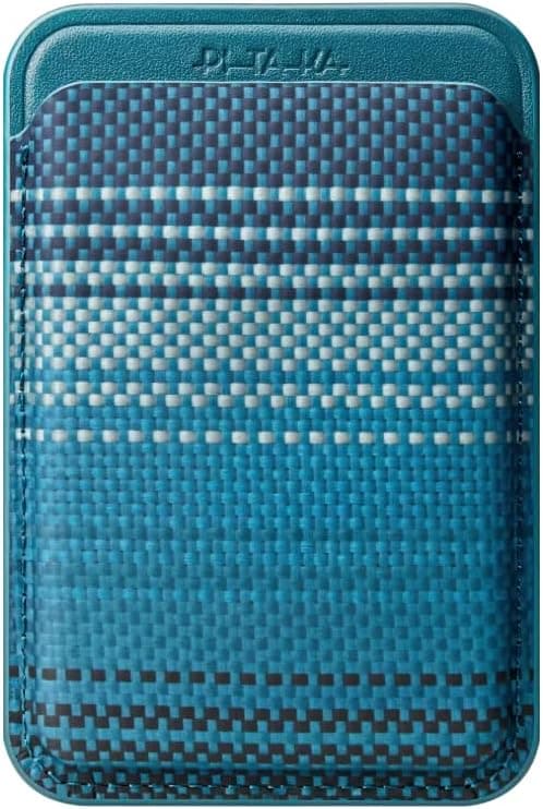 Pitaka Phone Card Holder [Magsafe Woven Wallet] Stick on Wallet For Credit or Business Cards, Aramid Fiber MagEZ Case for iPhone 16/15/14/13/and Galaxy S25/S24/S23/S22 9